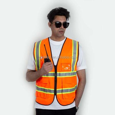 China High Reflective High Visibility Vest Road Reflective Polyester Knitted Cloth Safety Vest 5cm High Reflective Safety Clothing for sale