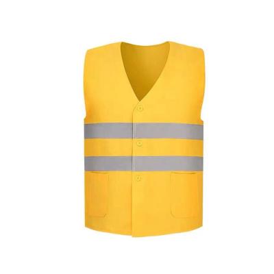 China Wholesale High Visibility Reflective Vest Safe Workwear Hygiene Workers Clothes Road Construction Clothing Polyester Safety Vest for sale