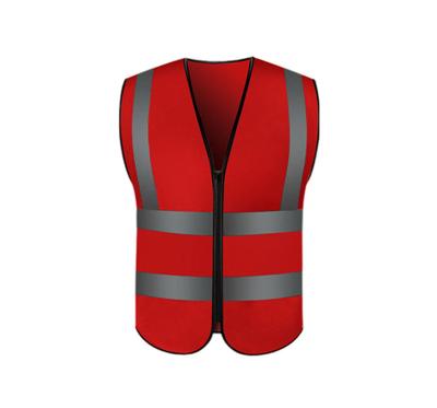 China Custom High Quality Knitted Logo Visibility Safety Construction Workwear Tops Knitted Safety Reflective Vest for sale