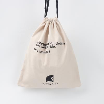 China Cotton Twill Promotion Surper Brush Cotton Twill Drawstring Shopping Bag Cotton Dust Shoe Pocket for sale