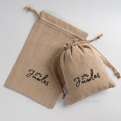 China Promotion Custom Logo Printed Jute Coffee Beans Bag Breathable Jute Coffee Packaging Pouch for sale