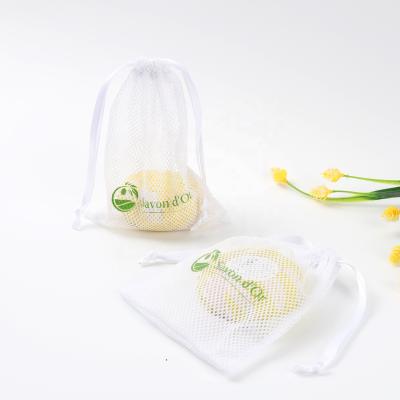 China Promotion Mesh Fruit Food Drawstring Bag Nylon Mesh Food Packaging Bag for sale