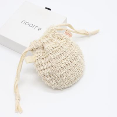 China High Quality Gift Cotton Natural Soap Cosmetic Packaging Mesh Bag Drawstring Organic Soap Cotton Mesh Pouch for sale