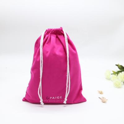 China High Quality Large Handled Cotton Twill Dust Drawstring Baby Shoe Clothing Tote Bag Cotton Twill Dust Organic Soft Shopping Bag for sale