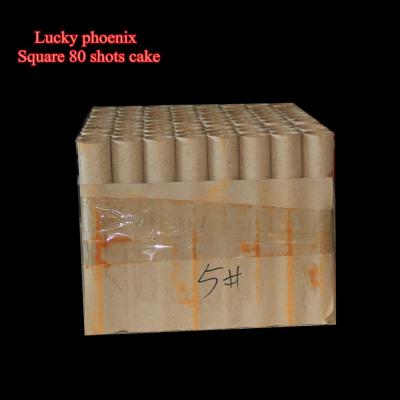 China 80 shots square high quality cakes fireworks for birthdays parties wedding, new year.and Christmas for sale