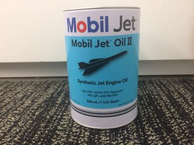 China Mobil Jet Oil II Box 24 x 0.25 USG  Aviation Lubricant Mobil Jet Oil II for a high performance aircraft for sale