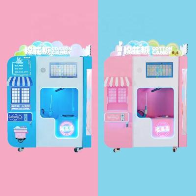 China low cost & high prifit professional commercial cotton candy fancy floss making vending machine maker automatic cotton candy machine price for sale