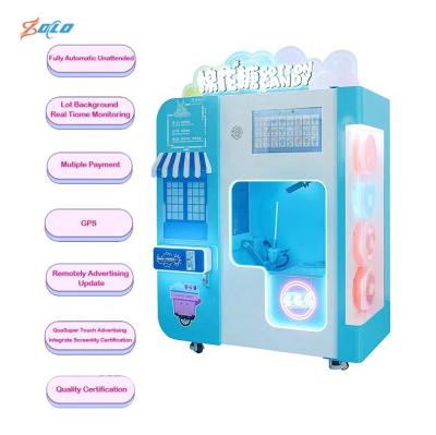 China low cost & high prifit 2022 fancy cotton candy floss making maker machine professional commercial full automatic cotton candy vending machine for sale for sale