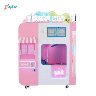 China low cost & high prifit professional cotton candy making fully automatic electric commercial cotton candy floss vending machine for sale