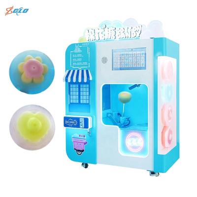 China low cost & High Prifit 2022 Automatic Coin Operated Commercial Dispenser Fully Automatic Cotton Candy Floss Vending Machine For Candy Floss Suger for sale