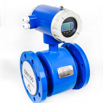 China Battery Powered Acid Resistant Water Water Flow Meter Electromagnetic Magnetic Flow Meter for sale