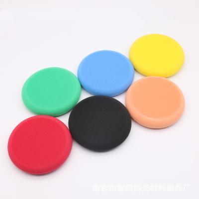 China Multiple Color High Density Korea Sponge UFO Waxing Pad For Car Detail Luxury Beauty for sale