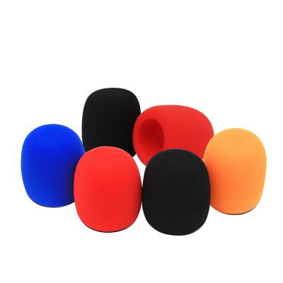 China High Density Microphone Handheld Color Sponge Windshield Cover For Ordinary 50mm Handheld Microphone Church Speech 20