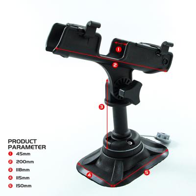 China Durable Plastic Adjustable Rod Holder Used On Fishing Rod Holder For Kayak Canoe 360 ​​Degree Adjustable Kayak for sale