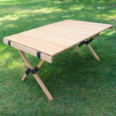 China Eco-friendly Collapsible Aluminum Folding Camping Table Tea Table Roll Deck Outdoor Camping Table for sale