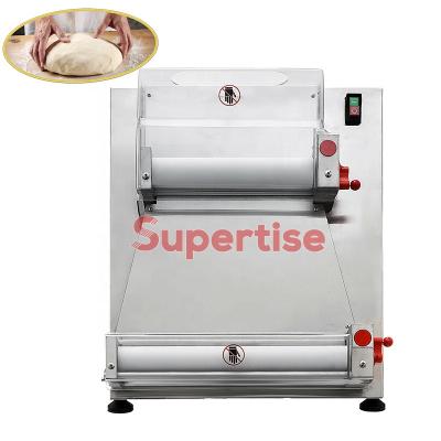 China Commercial catering electric industrial dough roller sheeter pizza press making machine used dough roller, automatic pizza dough roller machine for sale