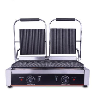 China Hot Selling Commercial Hotel Cheap Price Touch Panini Sandwich Maker Grill for sale