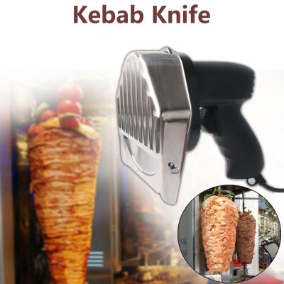 China Hotels Adjustable Thickness Kebab Slicer Shawarma Doner Kebab Cutter Kebab Knife Meat Slicer for sale