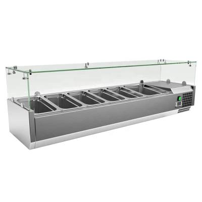 China Single-temperature salad bar refrigerator/buffet salad bar refrigerator vending refrigeration equipment for sale