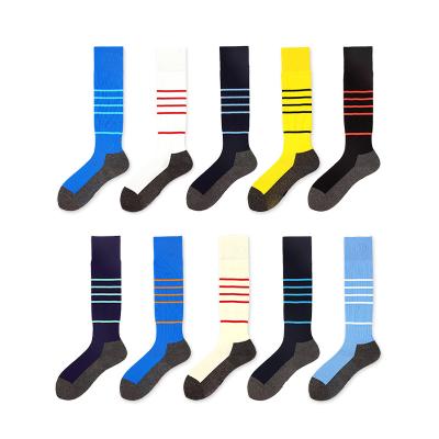 China HEPOLILO Breathable Kids Football Boots Knee High Anti-Slip Sports Socks Long Size Kid Socks For Kids for sale