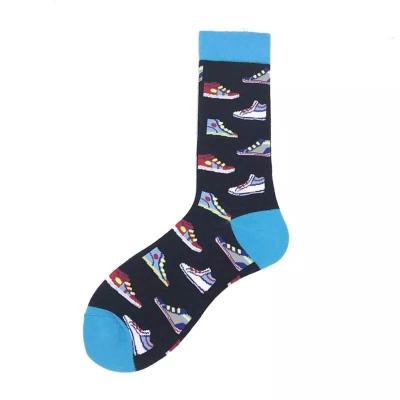 China QUICK DRY make your own Logo Fashion Cotton Dress Man loose sock that made to order thumps for sale