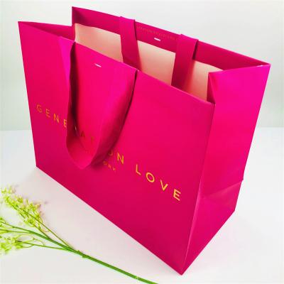 China Clothing Shoes Gift Packaging Wholesale Custom Paper Gift Bags With Your Own Logo Craft Shopping Bag Imported From China for sale