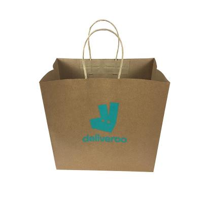 China Recycled Materials Manufacturer Custom Logo Recycled Printing Automatic Kraft Paper Sack Bag for sale