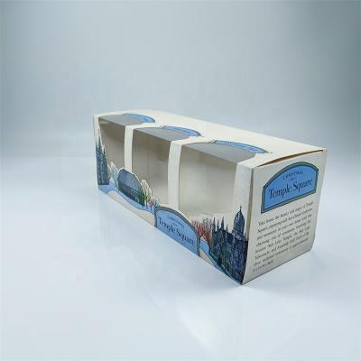 China High Quality Recycled Materials Custom Recyclable Packaging Paper Box With PVC Window Offset Printing Foldable Ivory Box For Toy Gift for sale