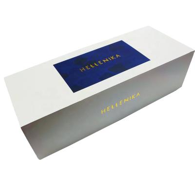 China Recycled Materials Custom Printing Cardboard Box Luxury Rigid Paper Lid And Square Paper Box Small Base Paper Gift Box With Gold Foil Logo for sale