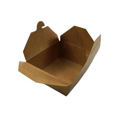 China Recycled materials wholesale high quality take away boxes for restaurant packaging paper lunch box from factory directly for sale