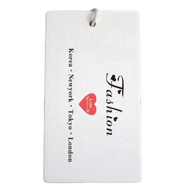 China Sustainable Custom Paper Hang Tag Clothing Tagger Hang Tag With Own Logo Hang Tag For Clothes for sale