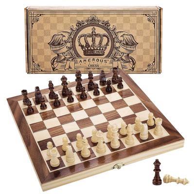 China Wholesale Chess Wooden Box Chess Playing.and Controller Storage Chess Board Custom Wooden Box for sale