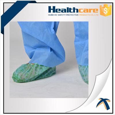 China Eco Friendly Anti Slip Disposable Shoe Cover , PP Blue Medical Disposable Foot Covers for sale