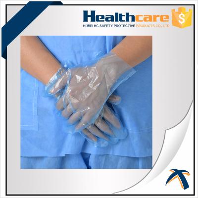 China Food Grade LDPE Disposable Protective Gloves 100pcs Prevent Oil Acid for sale