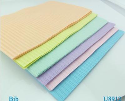 China CE ISO Approved Disposable Patient Bibs for Dental Use Sterilization Pouch Packing for sale