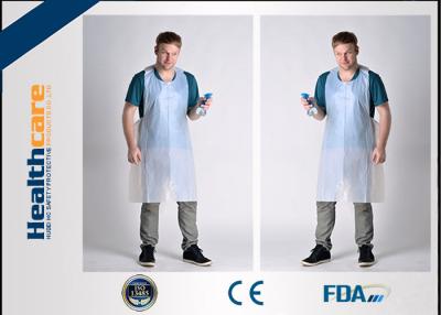 China FDA CE Disposable Patient Bibs And Underpads Medical Colored LDPE HDPE Apron for sale