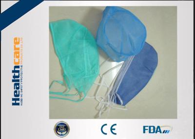 China Colorful Disposable Head Cap SMS Blue OT Cap With Or Without Peak With Elastic In Back for sale