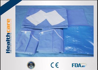 China PE Film Sterile Extremity Laparotomy Medical Procedure Packs With Adhesive Drape for sale