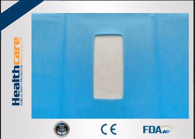 China EO Dispoable Surgical Drapes 55g Impregnated Cloth And PE Film With Square Hole for sale