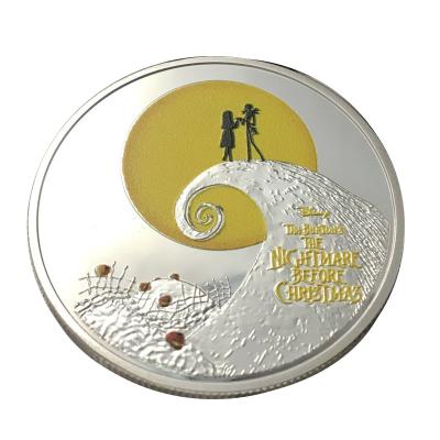 China 2019 Commemorative Coins Craft Silver Color Silver Coin Collector Halloween Custom Australian Night Europe Badge Commemorative Coins for sale