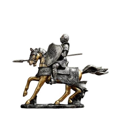 China Europe Nordic light luxury knights of armor successfully placed creative Chinese living room desktop decorations opening gifts for sale