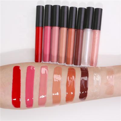 China RTS62 Sunscreen Clear Vegan Cruelty Free Lip Gloss Glitter Lip Gloss Custom Private Label for sale