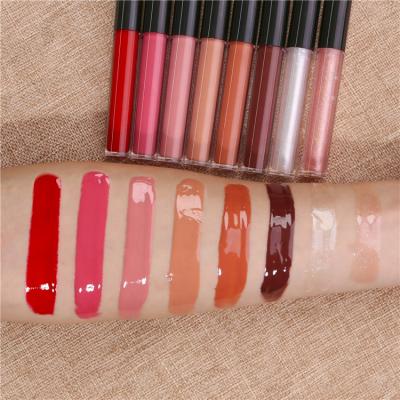 China RTS59 Sunscreen Lip Gloss Private Label Glossy No Stick Liquid Lipstick Lip Gloss Lip Gloss Label No for sale