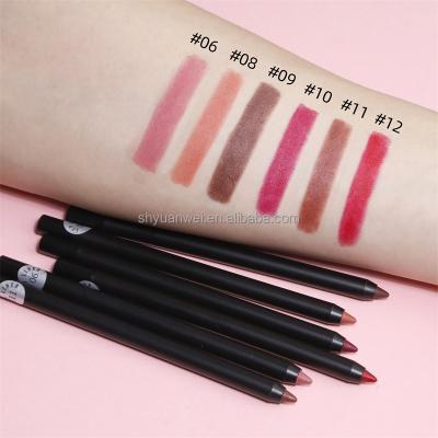 China Vegan & Vegan N08 Cruelty Pencil Best OEM Private Label Brown Free High Quality Lip Liner Custom Logo for sale