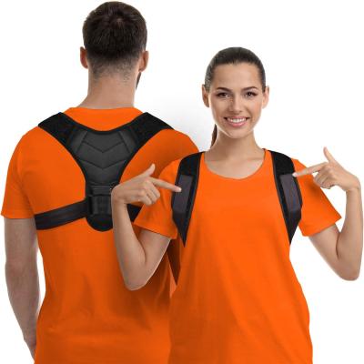 China Supplies Hot Sale Soft Back Adjustable Neoprene Black Back Support Posture Corrector Belt For Women And Men for sale