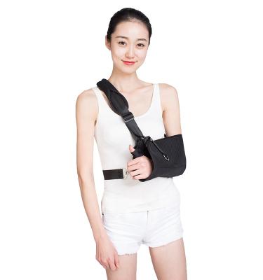 China Soft and Breathable Pocket Orthopedic Arm Humeral Clavicular Fracture Arm Sling with Support Belt Arm Elbow Arm Immobilizer Sling for sale