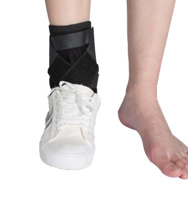 China Adjustable Performance Support Sports Ankle Straps Wrap Brace With Basketball Sprain Protection Sleeve Springs Support for sale