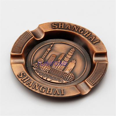 China Customized ashtray, red bronze ashtray custom, corporate event commemorative gift ashtray,Zinc alloy material ashtray for sale