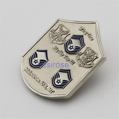 China Customized double-sided coin, custom made double-sided badge, soft metal badge, silver badge for sale