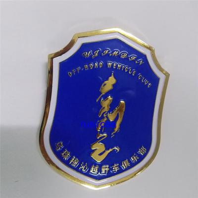 China Customized cross-country club logo custom, soft metal badges custom-made car stickers for sale